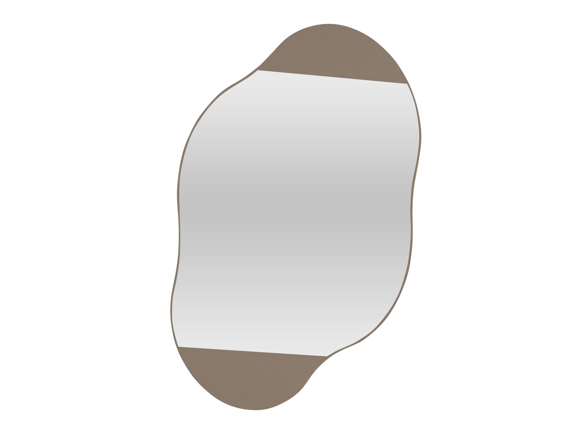 Cloud Storage Bathroom Wall Mirror - Light Mocha