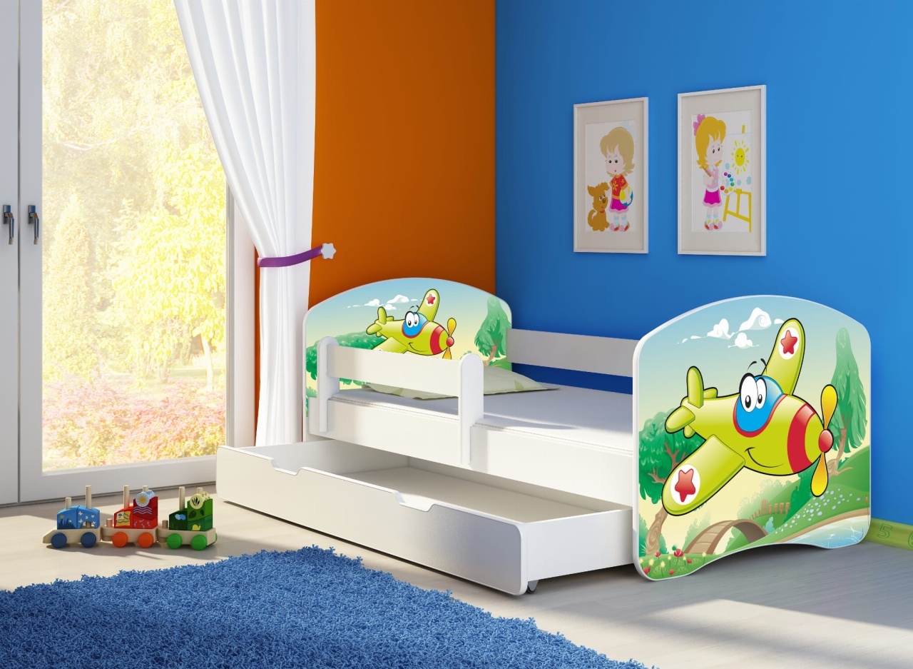 KREVET ZA DECU WHITE SA FIOKOM 140X70 ACMA 2 29