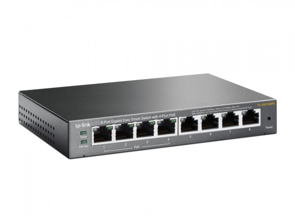 Switch TP Link TL-SG108PE 8-port 10/100/1000/4PoE/Metal