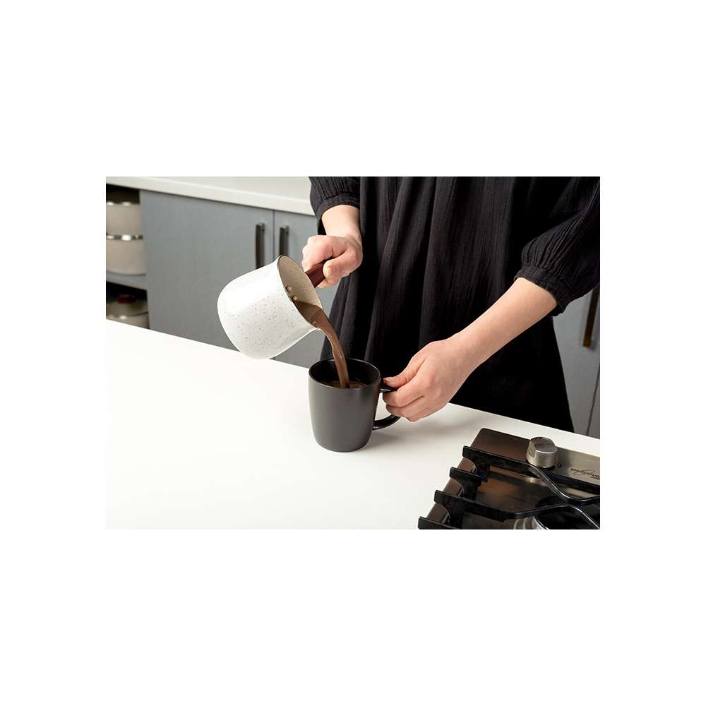 NAVA NV10-104-003 DŽEZVA ZA KAFU SA BELIM KERAMIČKIM PREMAZOM 600ML