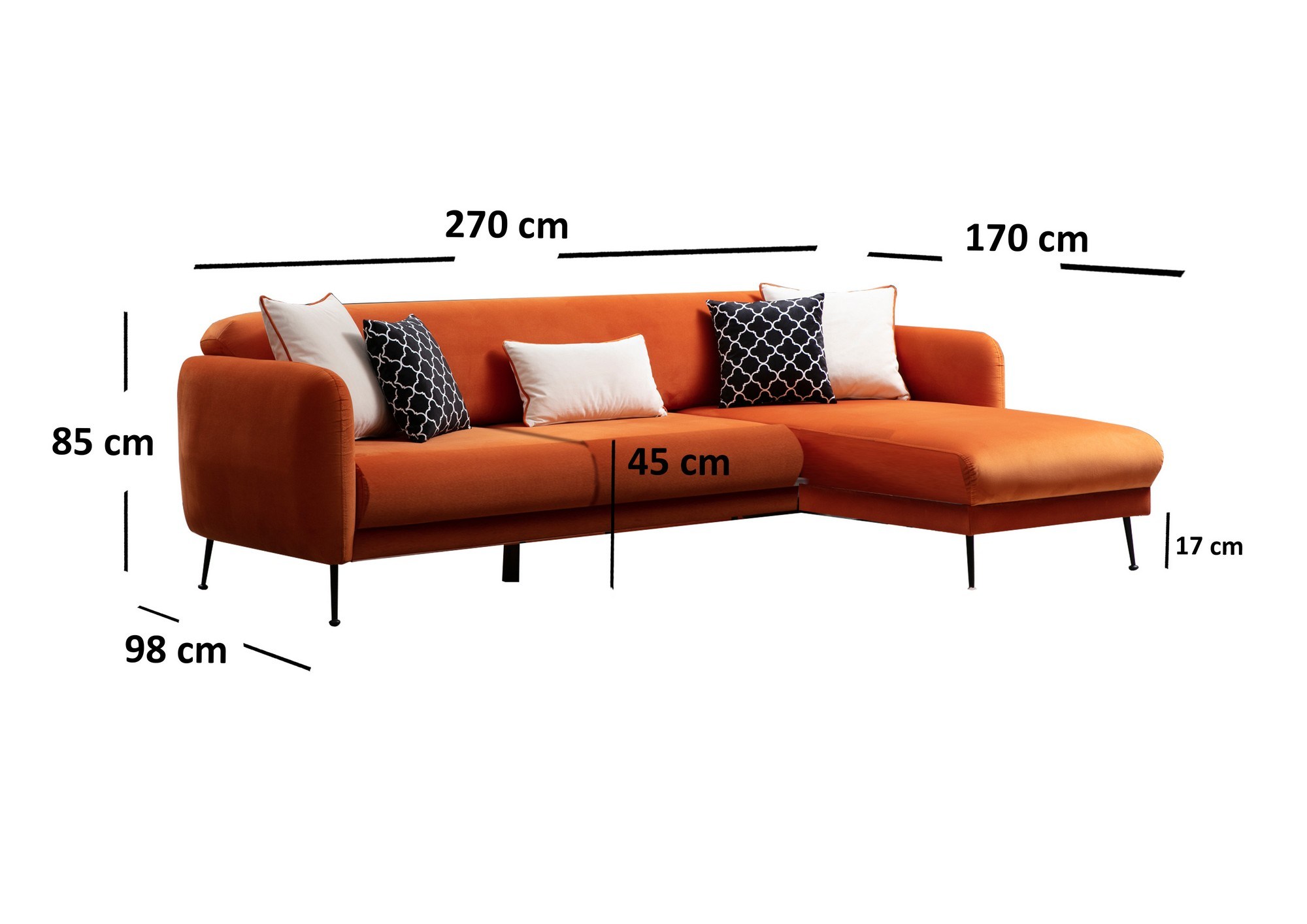 Sevilla Corner Right (L3+Chl) Orange