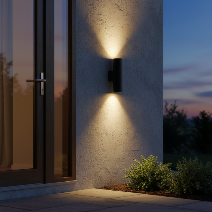 BRAYTRON siva zidna lampa 2xGU10