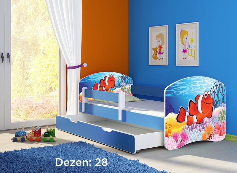 Krevet za decu Blue sa fiokom 140x70 acma 2 28