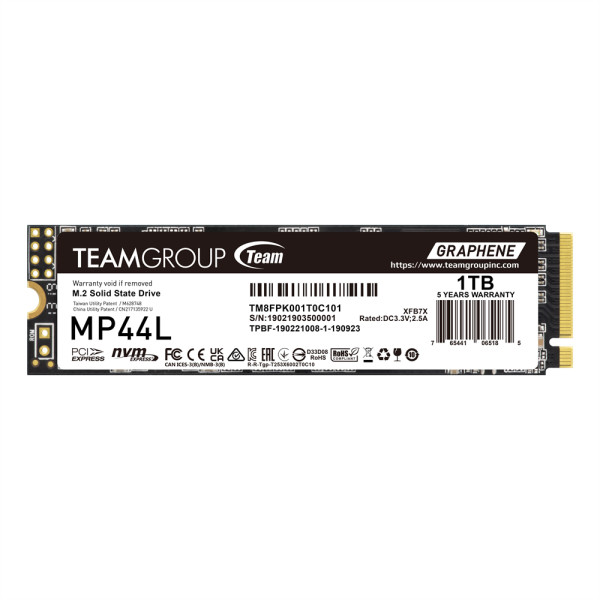 SSD M.2 NVMe TeamGroup 1TB MP44L Gen4x4 5000MBs/4500MBs TM8FPK001T0C101