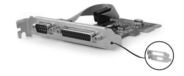 Kontroler Gembrid PCIe PEX-COMLPT-01 COM serial port+LPT port