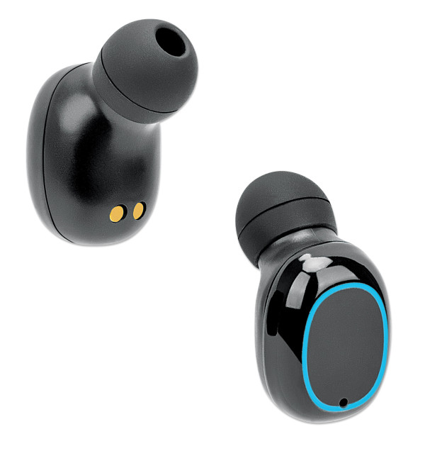 Slušalice TWS Manhattan 180382 Bluetooth 5.0 crne
