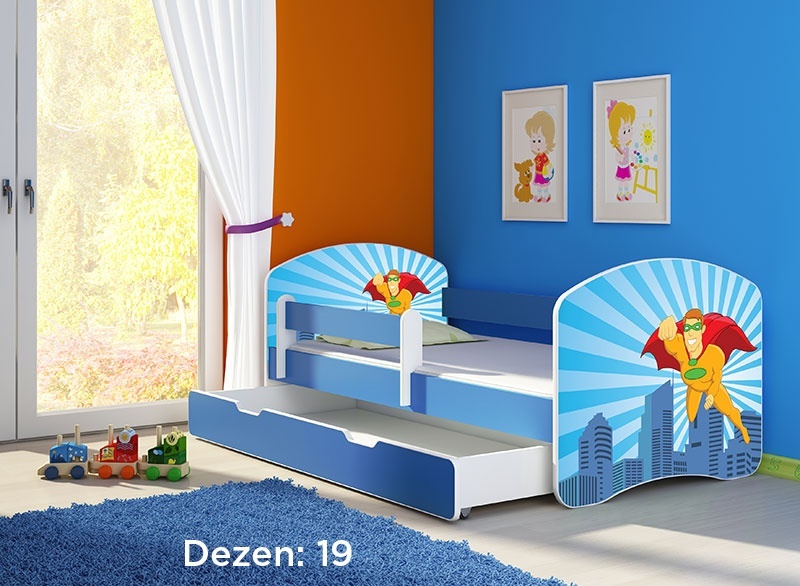 Krevet za decu Blue sa fiokom 140x70 acma 2 19