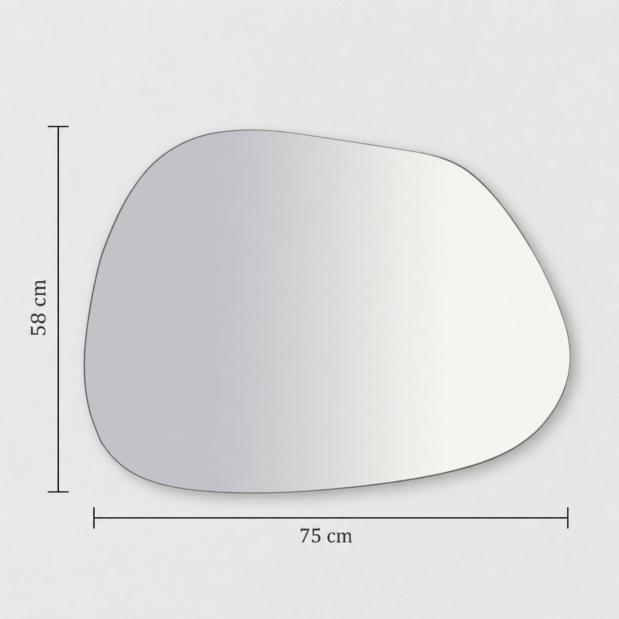 Soho Ayna 75x58 cm White