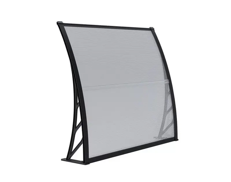 Nadstrešnica 150x100cm Crna Baza Providan Leksan 6mm
