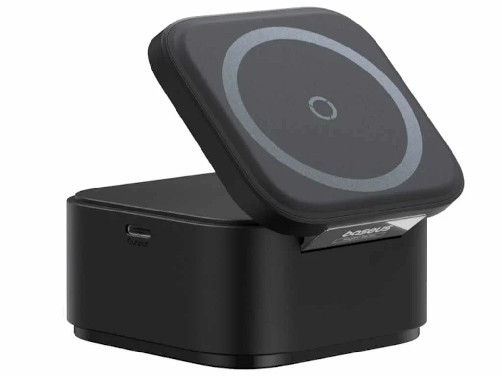 Baseus MagPro Magnetic 2u1 punjač 25W crna