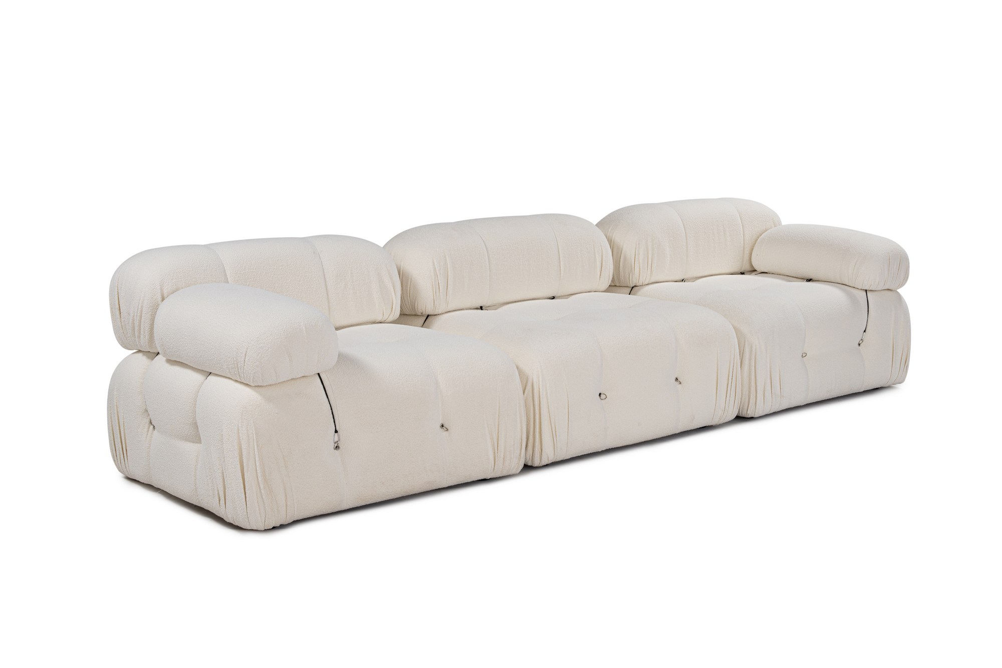 Bubble 3 Seater ( L1-O1-1R) V2 - Bouclette White