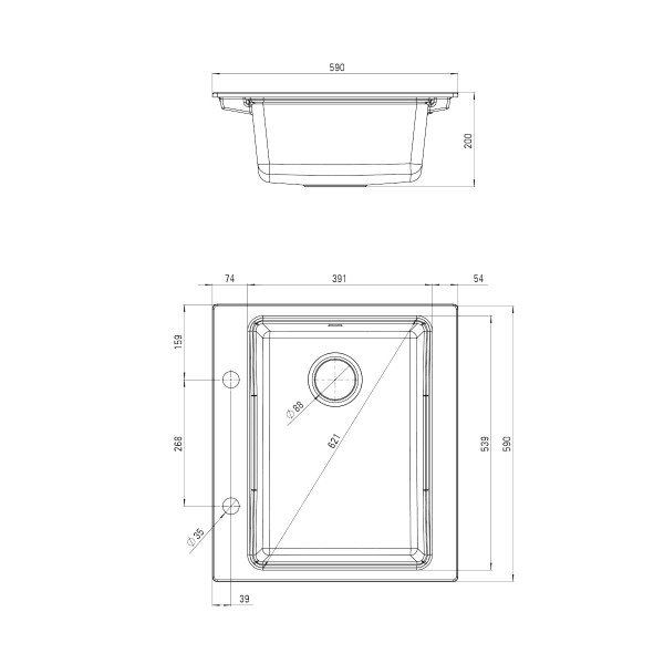 Deante Sudopera Modern 59/MGR ZQM S103