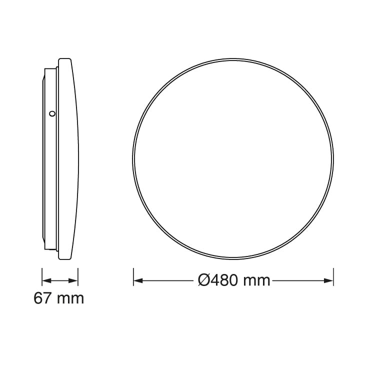 OSRAM LED plafonjera sa senzorom 36W 4000K IP20