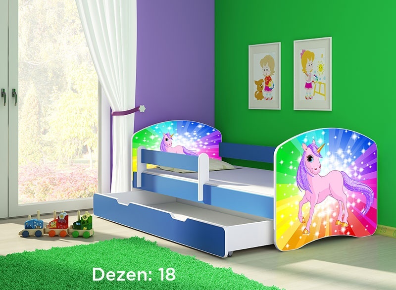 Krevet za decu Blue sa fiokom 140x70 acma 2 18