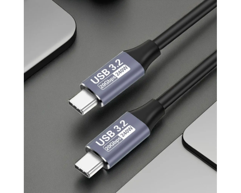 Kabl USB 3.2 na USB 3.2 8K/60 Hz, 20Gbps, 240W 1m, crni