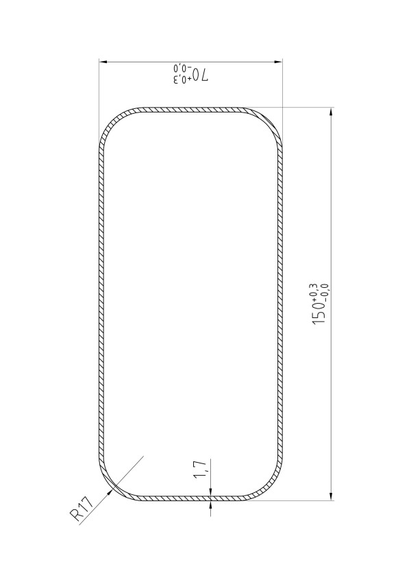 Elica plasticna cev 150x70 1.5 m