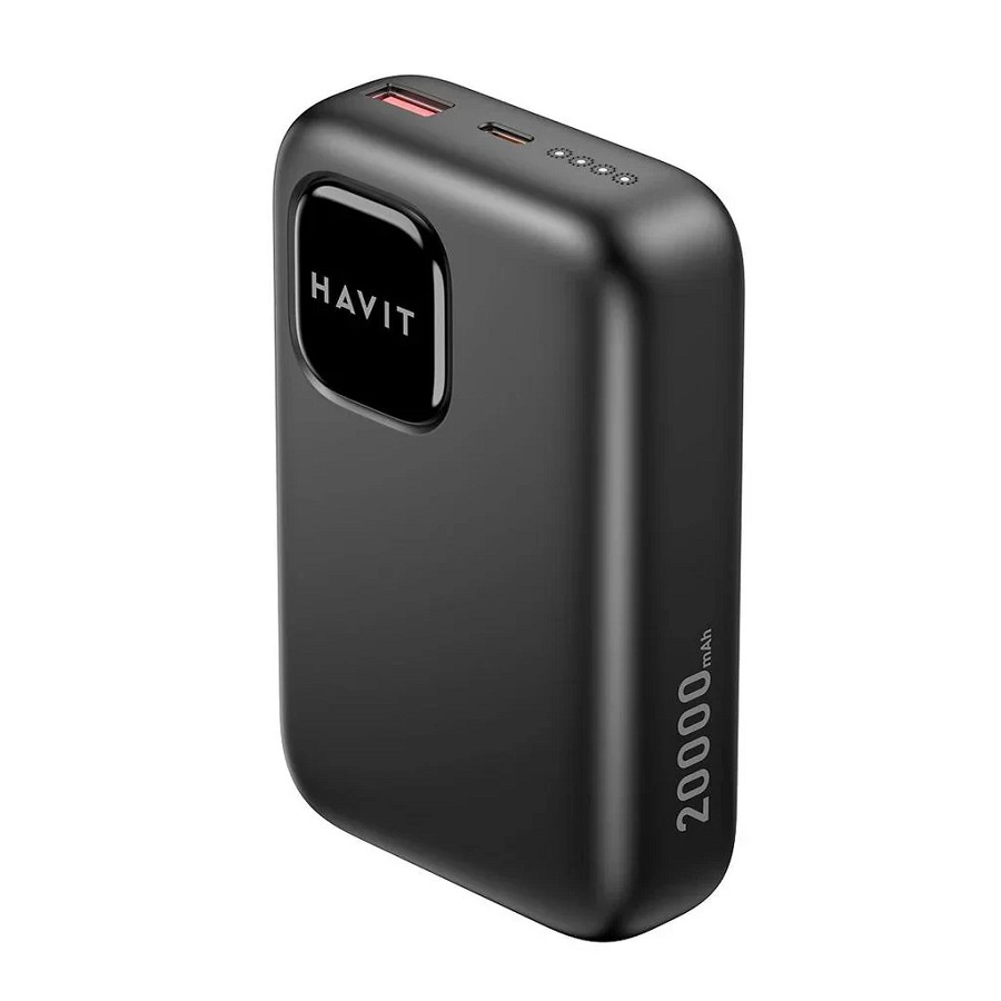 Havit power bank PB34 brzo punjenje 20000 mAh PD 20W crna