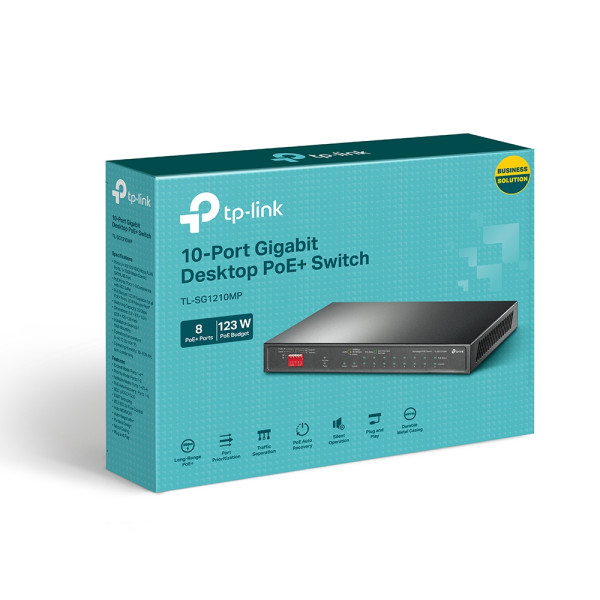 LAN Switch TP-Link TL-SG1210MP 10/100/1000 10 port (8PoE) + 1 SFP port