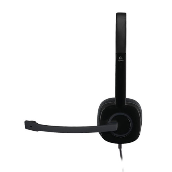 H151 Stereo Headset single jack slušalice sa mikrofonom crne
