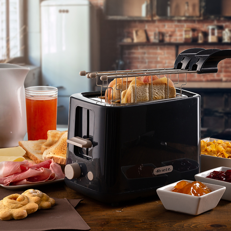 Ariete BREAKFAST, toster, dark gray (157), 760W