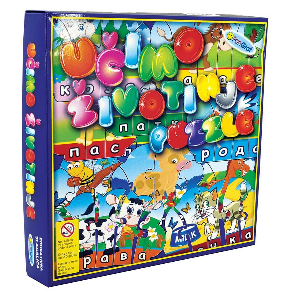 PUZZLE UČIMO ŽIVOTINJE PANGRAF