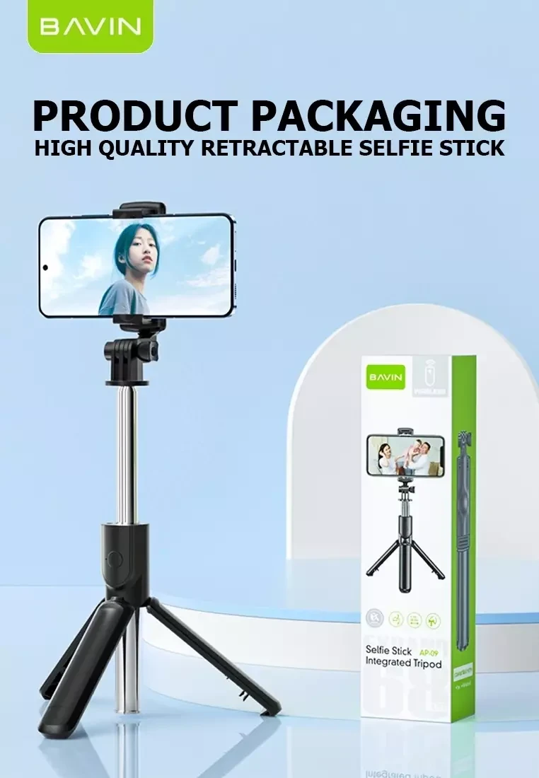 Bavin wireless selfi tripod štap crna - AP-09