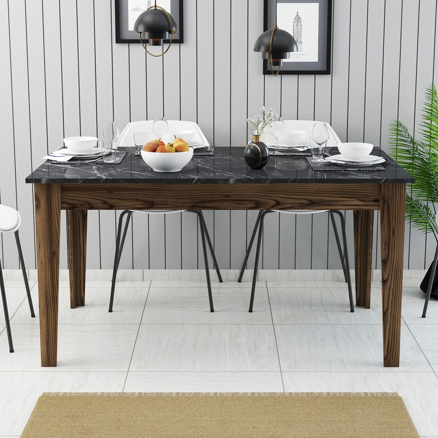 Milan 518 - Walnut, Black Walnut Black
