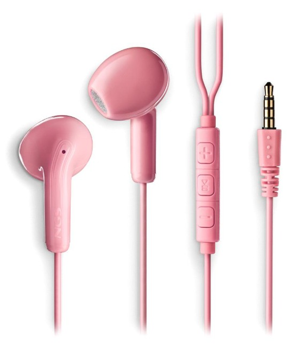 NGS Headset In Ear Cross Flip Mic Pink