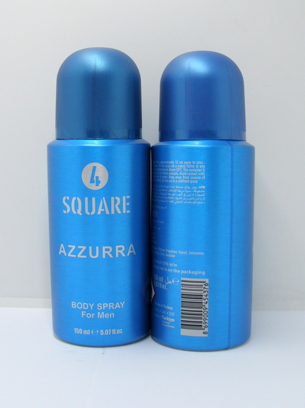 4 SQUARE deo 150ml M-AZZURRA - Pakovanje od 12