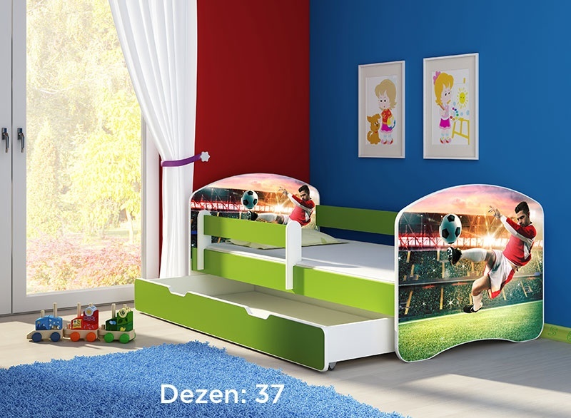 Krevet za decu Green sa fiokom 180x80 acma 2 37